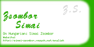 zsombor simai business card